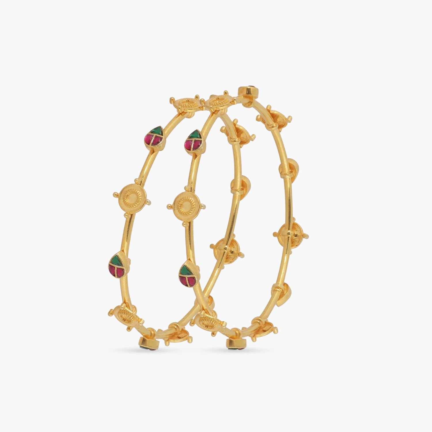 Bangles Matsya Single Line Silver Bangles