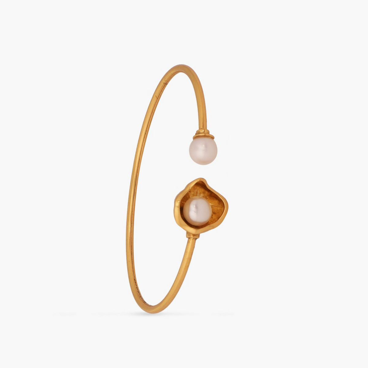 Kiva Bud Cuff Style Silver Bracelet