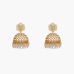 Earrings Glaze Floral Moissanite Silver Jhumki Earrings