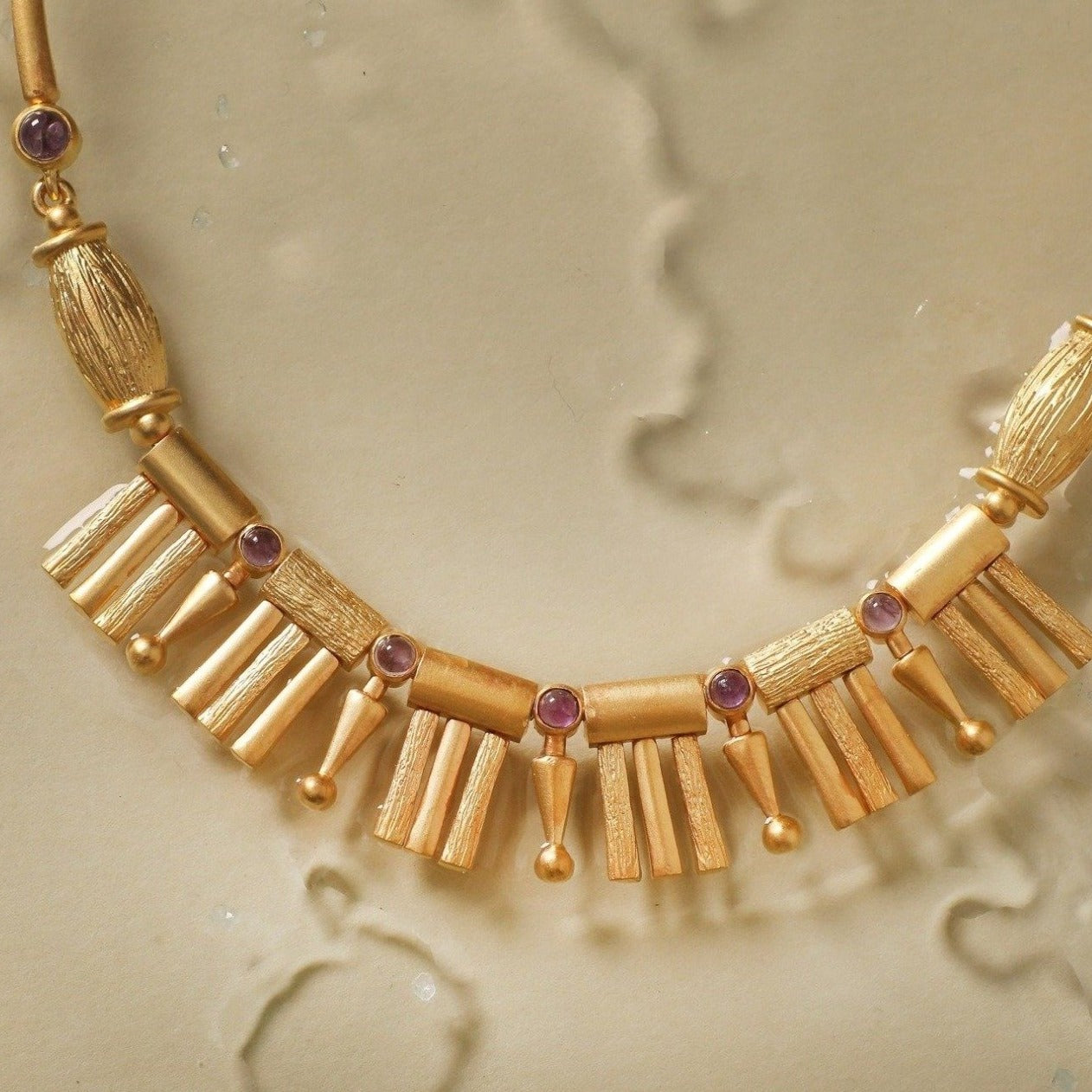 Argala Art Deco Silver Necklace