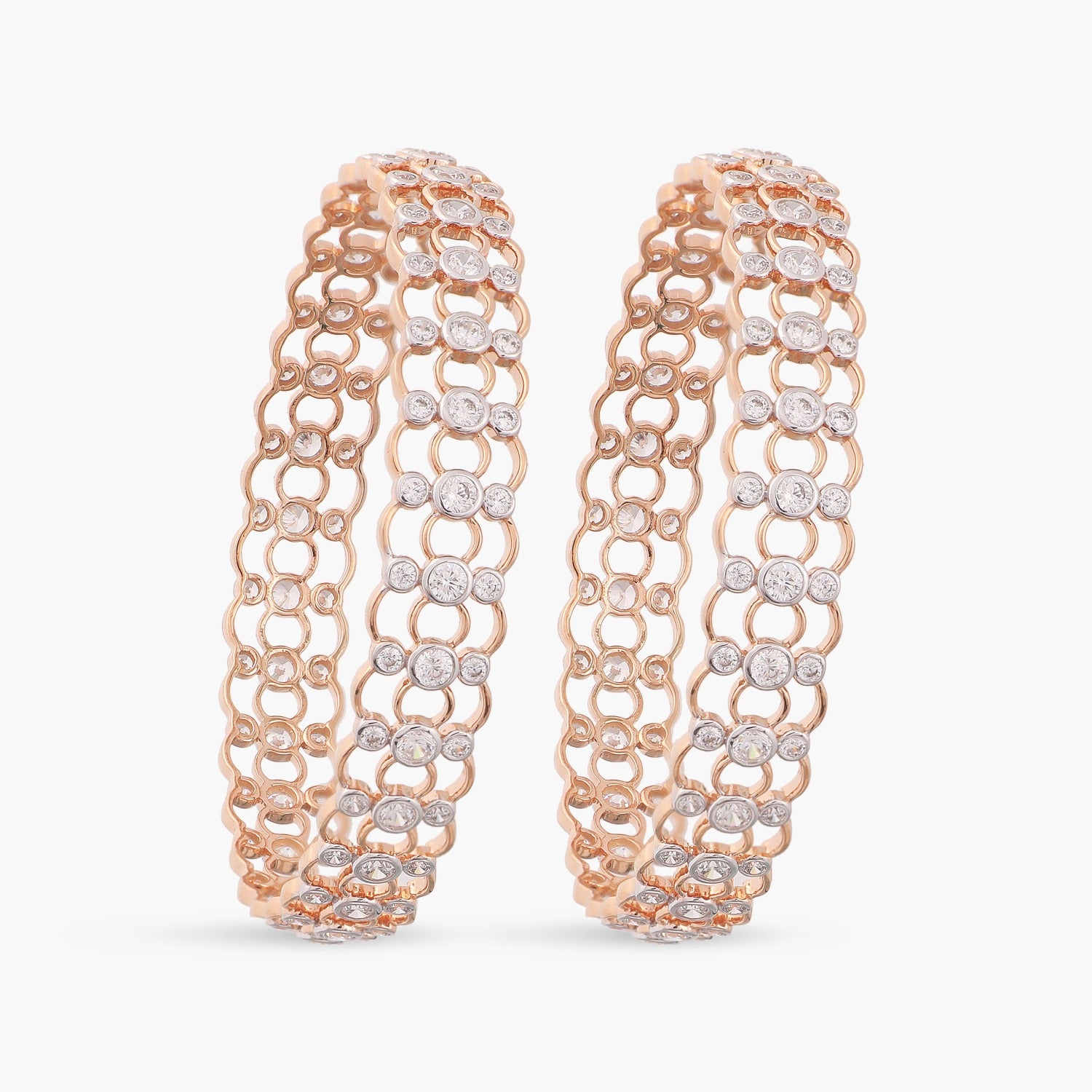 Bangles Eshana CZ Silver Bangles