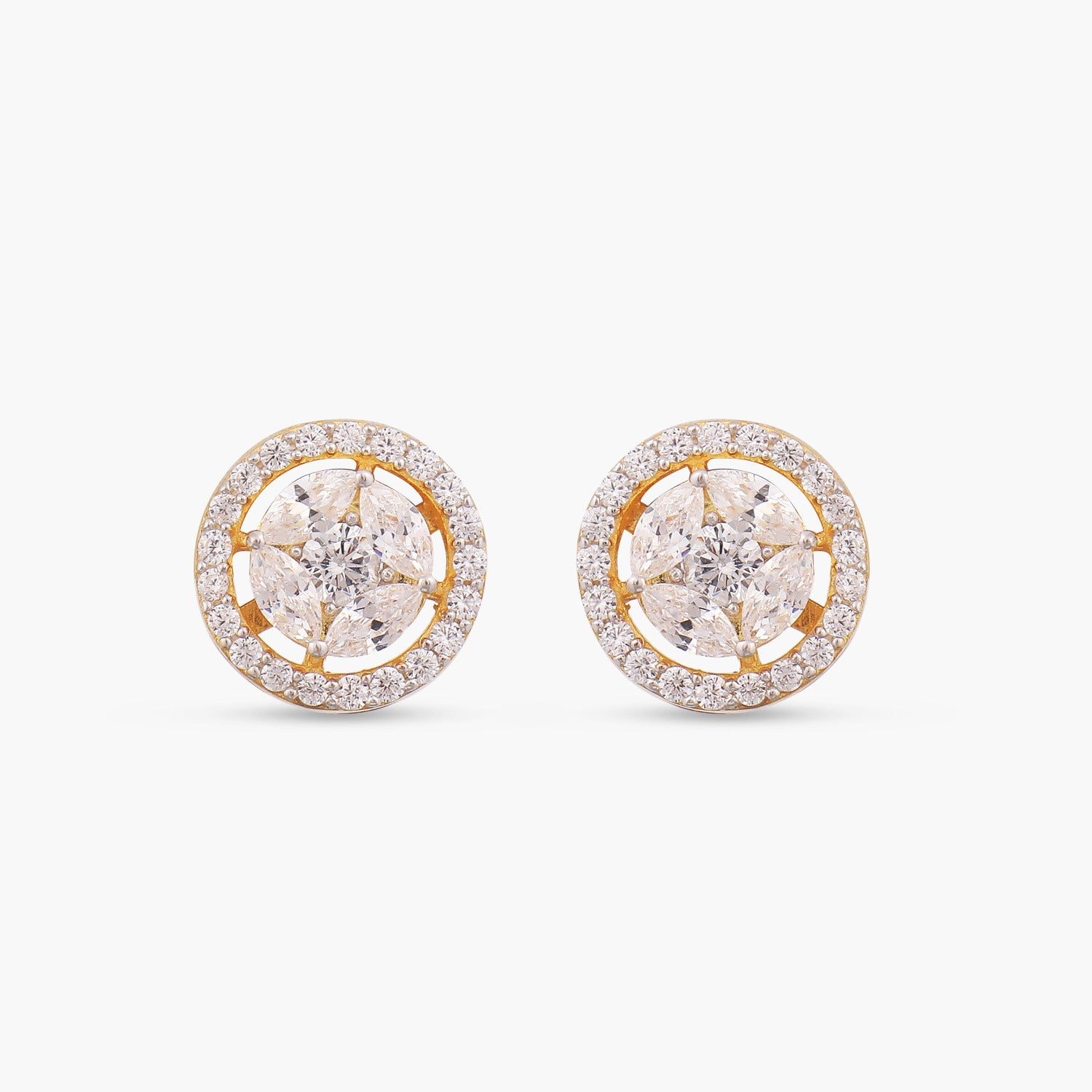 Lena CZ Moonlight Silver Studs