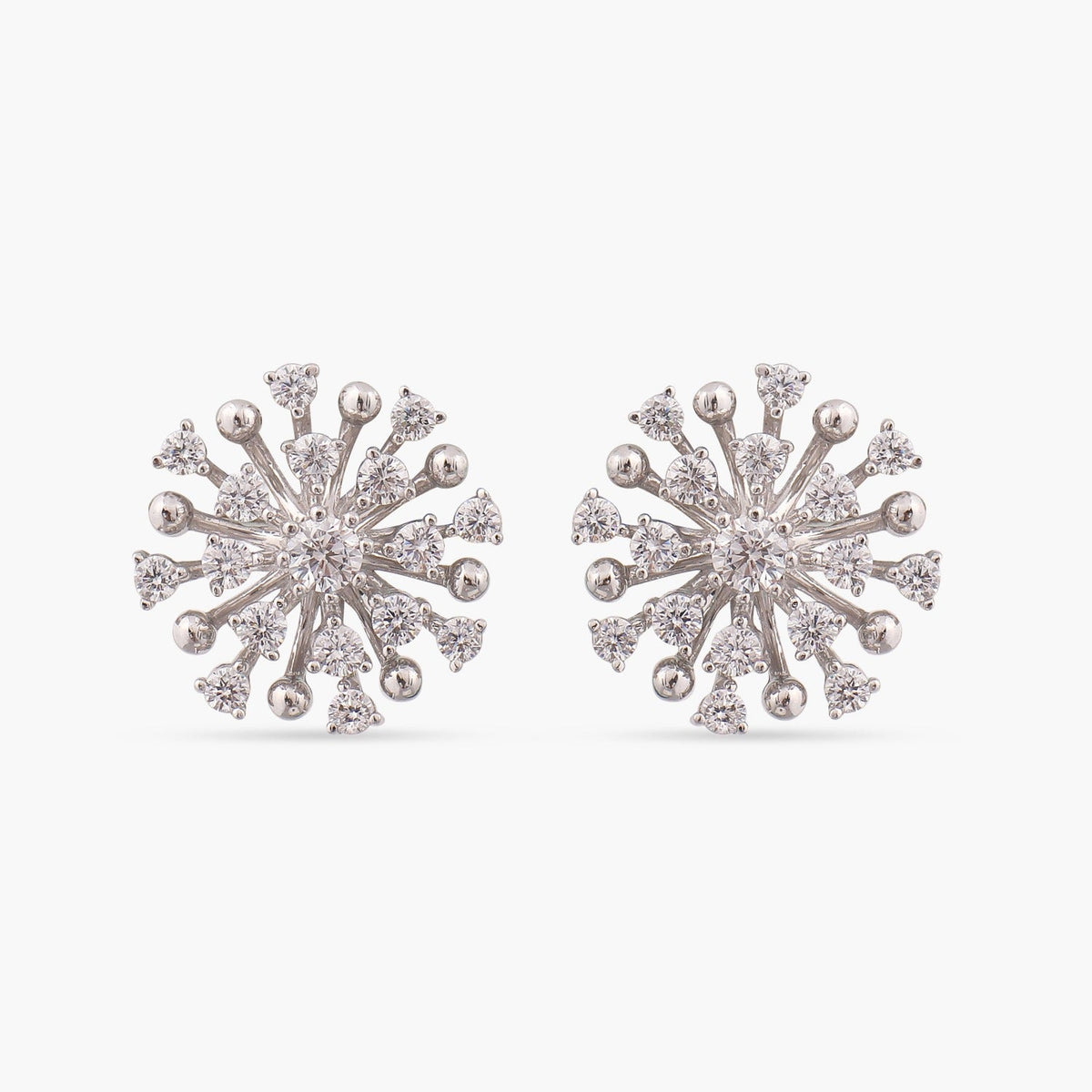Earrings Nakshatra Silver CZ Stud Earrings