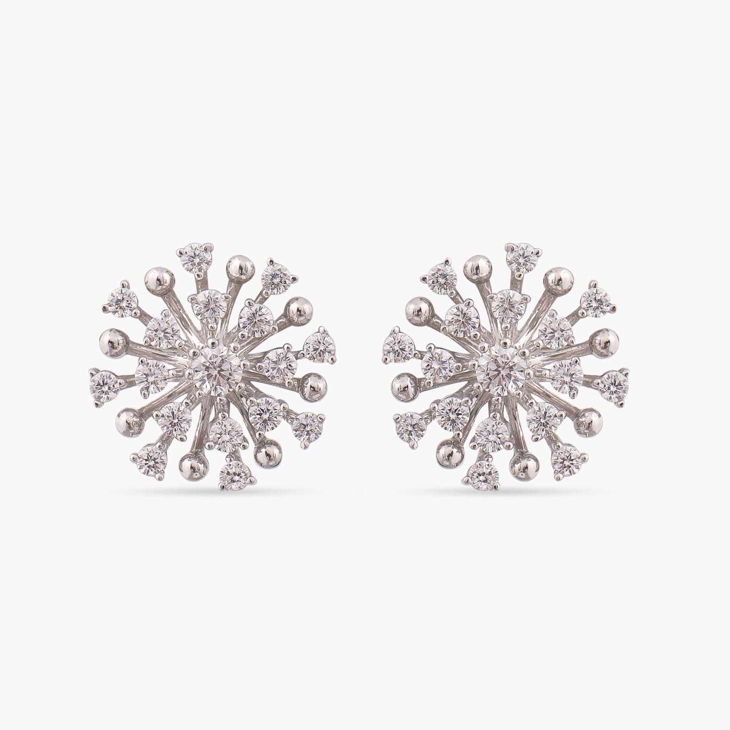 Earrings Nakshatra Silver CZ Stud Earrings