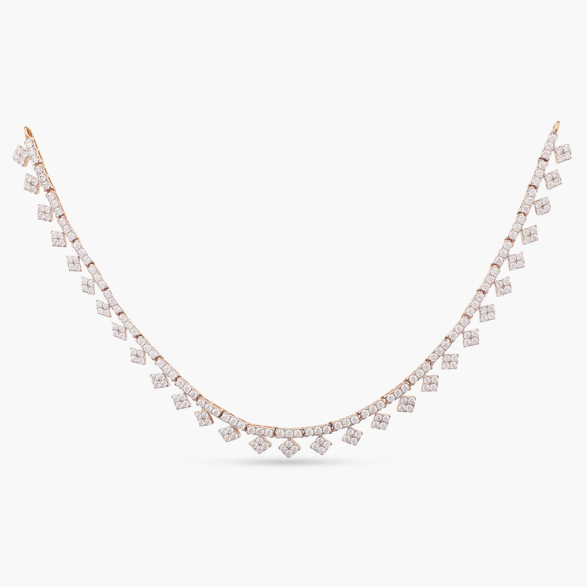 Necklaces Angelic CZ Silver Necklace