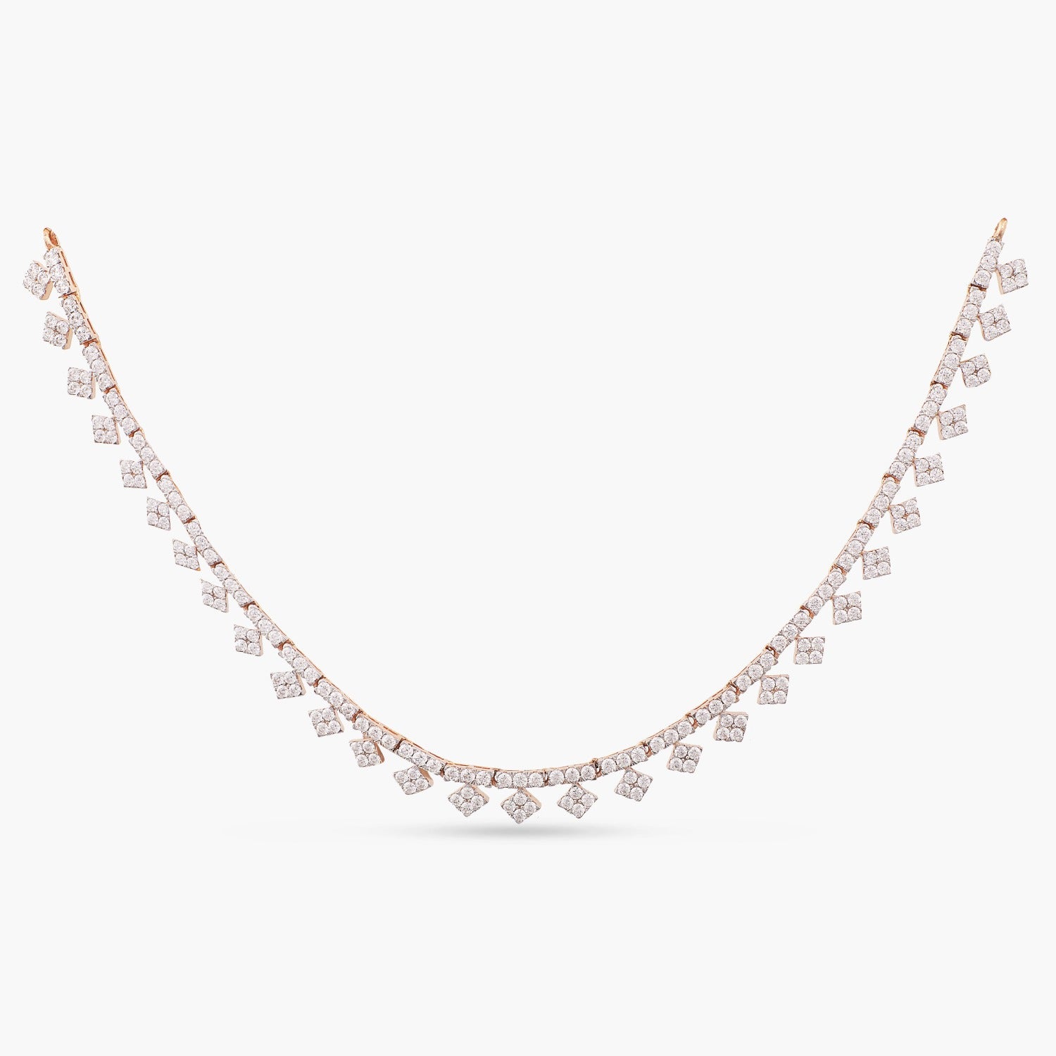 Necklaces Angelic CZ Silver Necklace