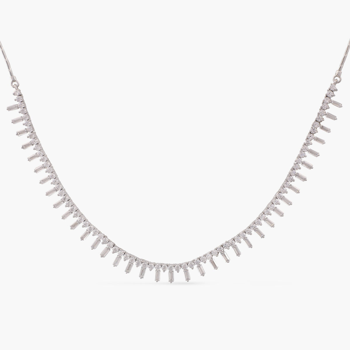 Noor CZ Ice Queen Silver Necklace