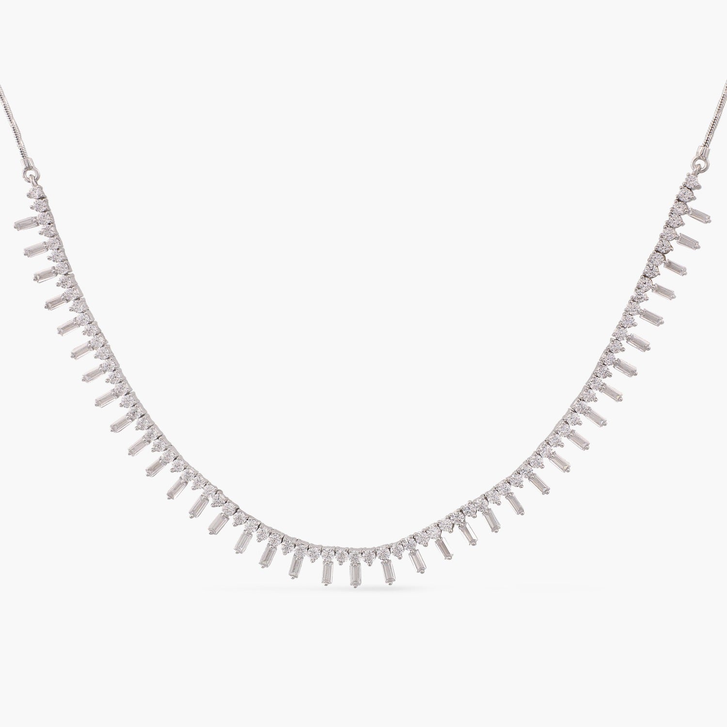 Necklaces Noor CZ Ice Queen Silver Necklace