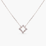 Amelia CZ Silver Chain Pendant
