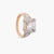 Chestnut CZ Silver Finger Ring