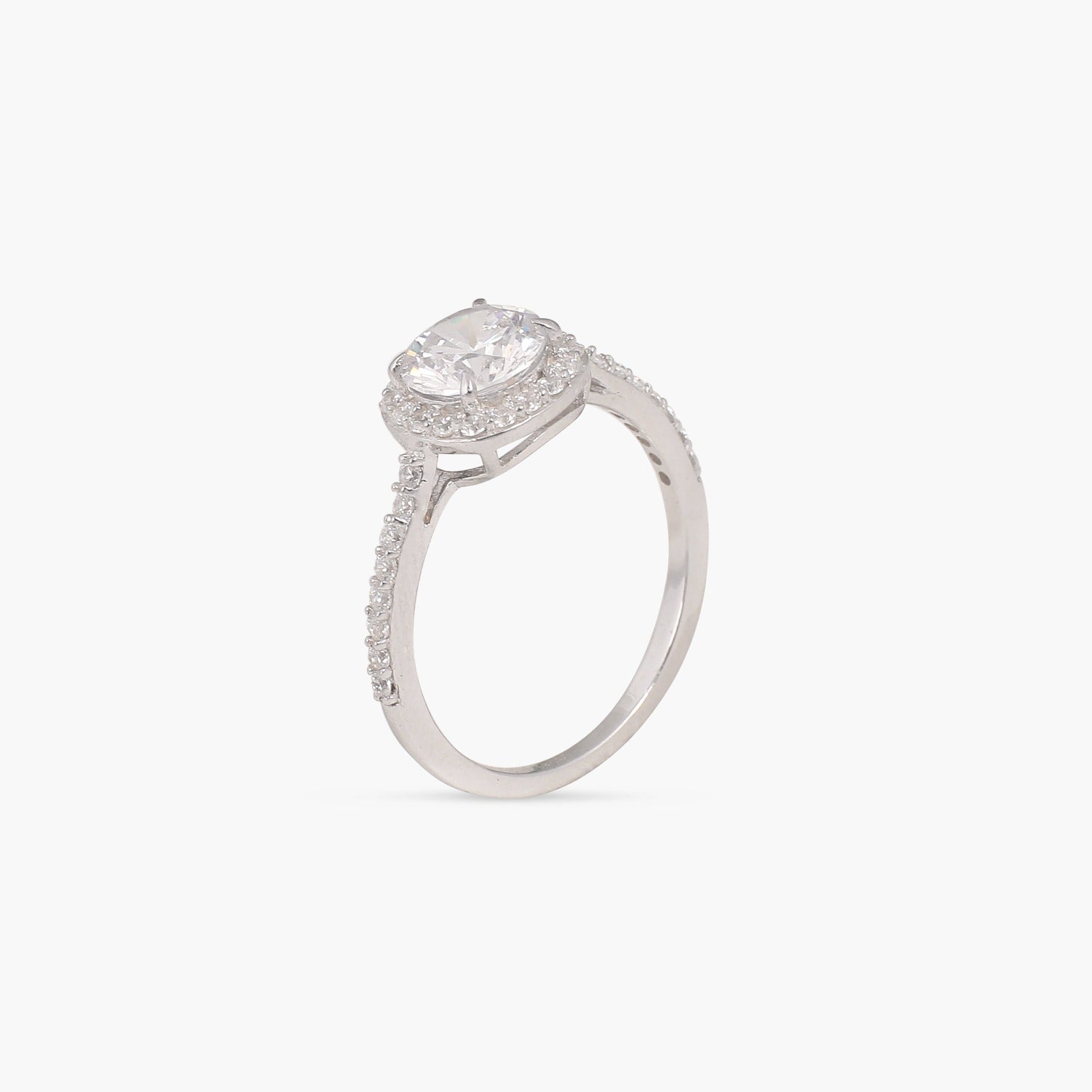 Mother of Sparkle CZ Silver Finger Ring