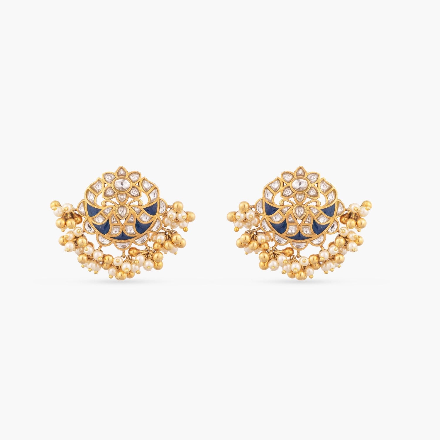 Earrings Utpala Kundan Silver Earrings
