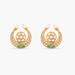 Earrings Chandrika Jadau Silver Stud Earrings