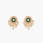 Sauparna Enamel Jadau Silver Earring Studs