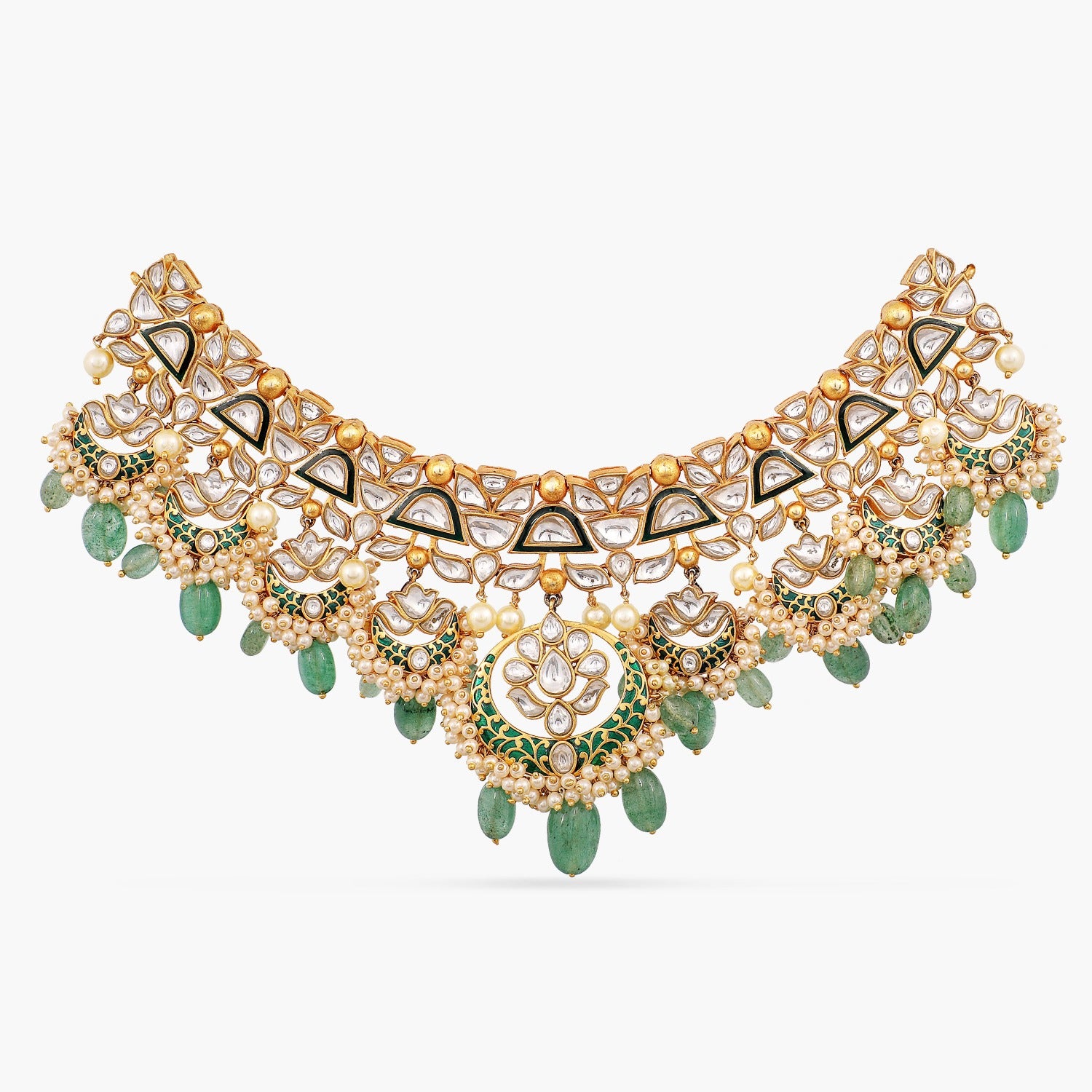 Pankhuri Jadau Silver Choker Necklace