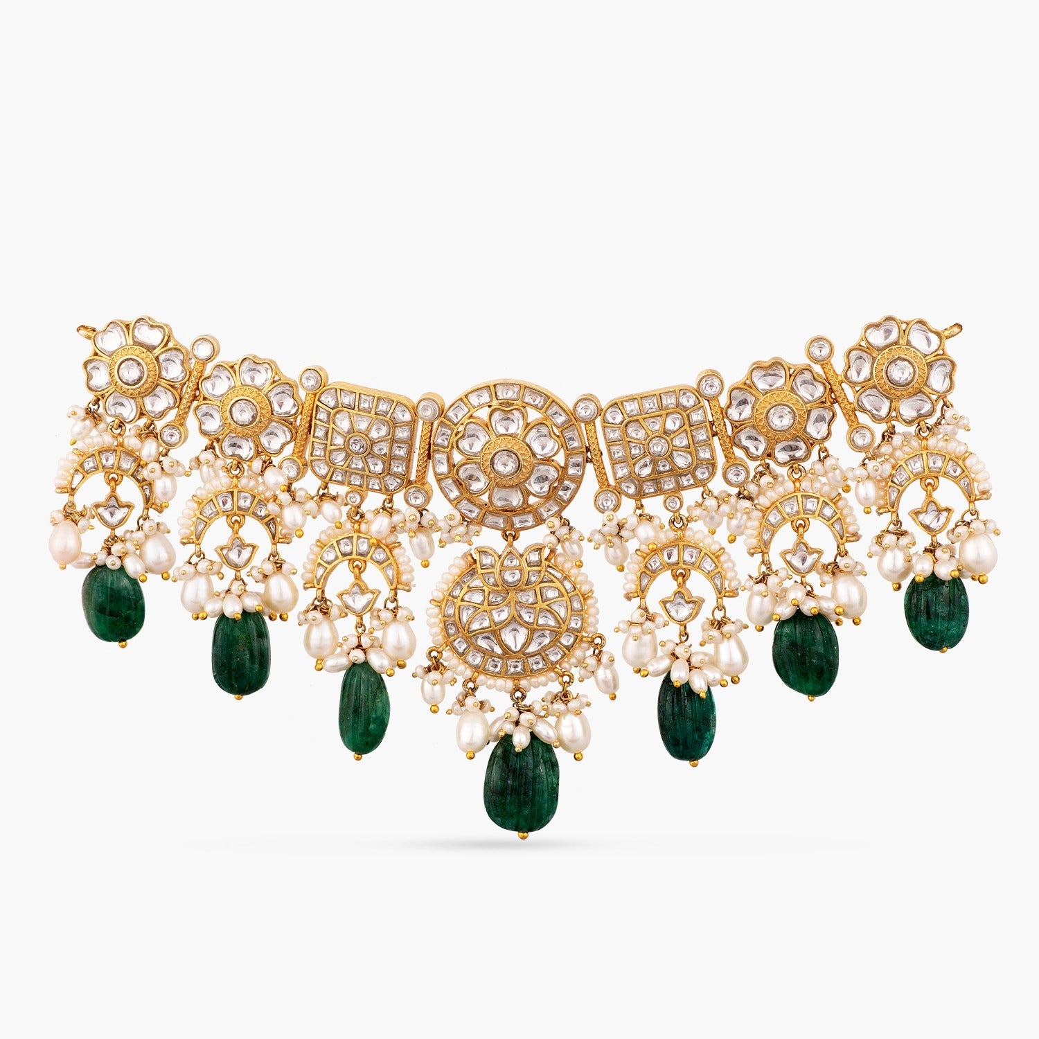 Necklaces Mahisi Jadau Silver Choker