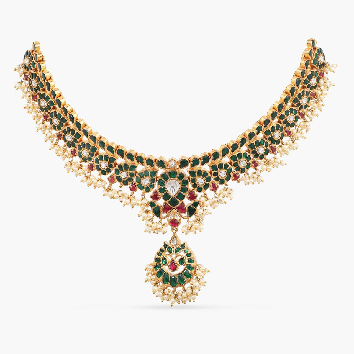 Necklaces Jyotsna Kempu Mango Silver Choker Necklace
