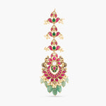 Hair Accessories Mayur Kempu Jadau Silver Maangtika