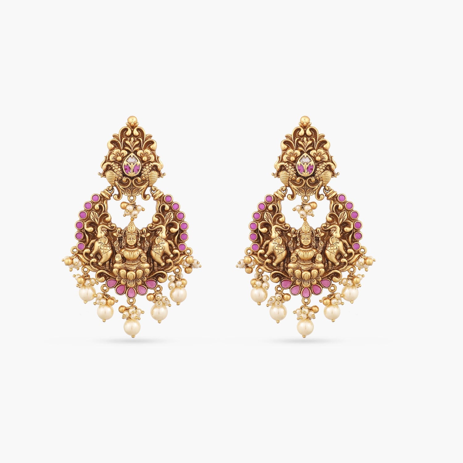 Earrings Dhriti Nakshi Silver Chandbali Earrings