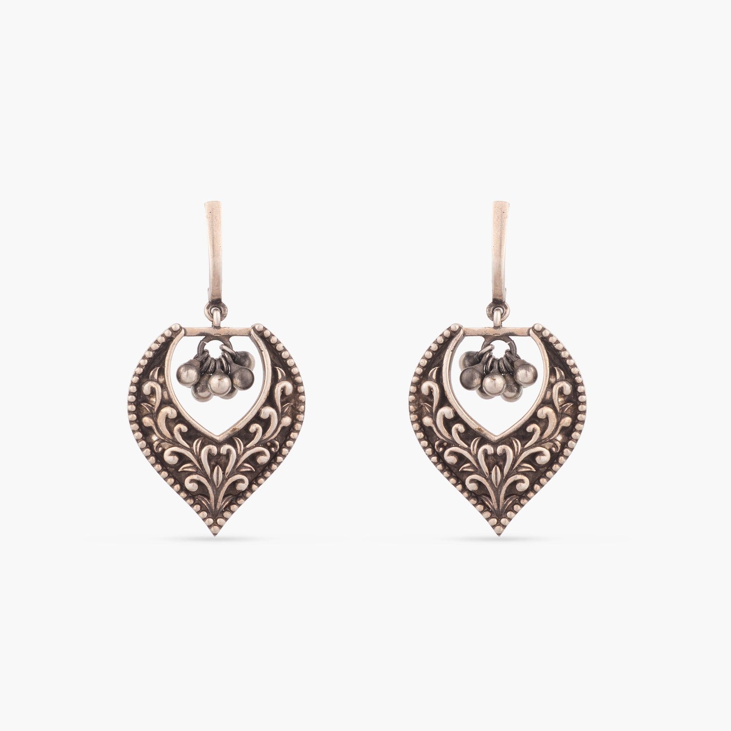 Earrings Argala Tribal Silver Earrings