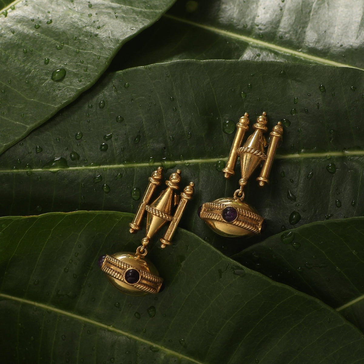 Earrings Bakul Loka Drop Silver Earrings
