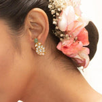 Earrings Buta Jadau Silver Earrings