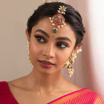 Hair Accessories Mehtab Kempu Jadau Silver Maangtika