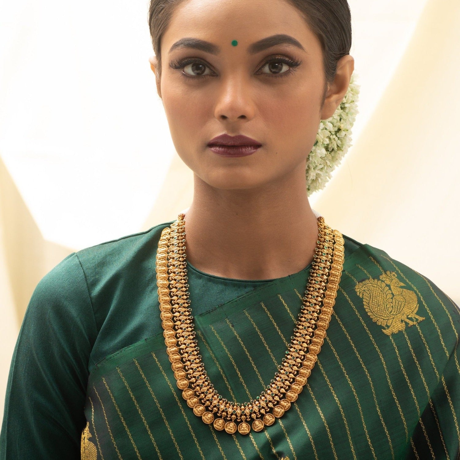 Hiran Antique Nakshi Silver Necklace