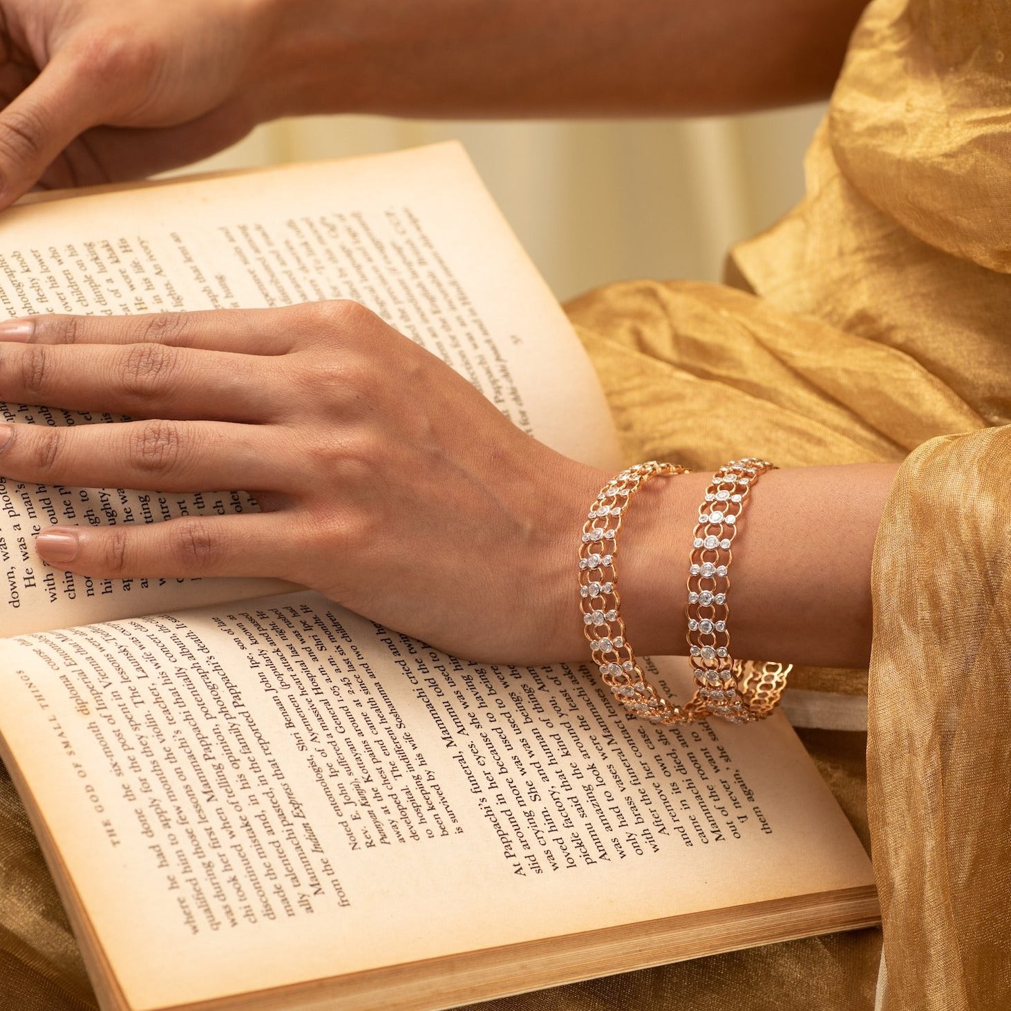 Bangles Eshana CZ Silver Bangles