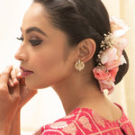 Earrings Mayra Polki Silver Stud Earrings