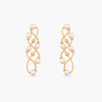 Statement Pearl Silver Earrings
