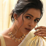 Necklaces Ava Pearl Silver Necklace Set