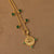 Emerald Taurus Zodiac Coin Gold Plated Silver Necklace