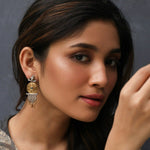 Earrings Shine Statement Oxidized Silver Drop Earrings