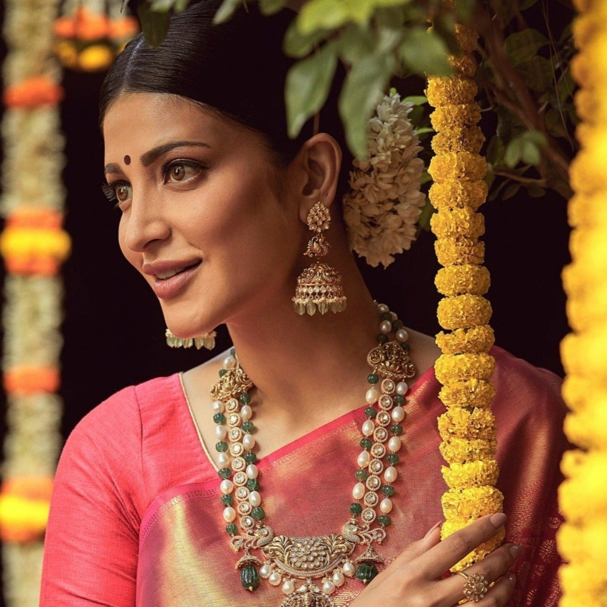 Earrings Saira Moissanite Nakshi Jhumki Earrings