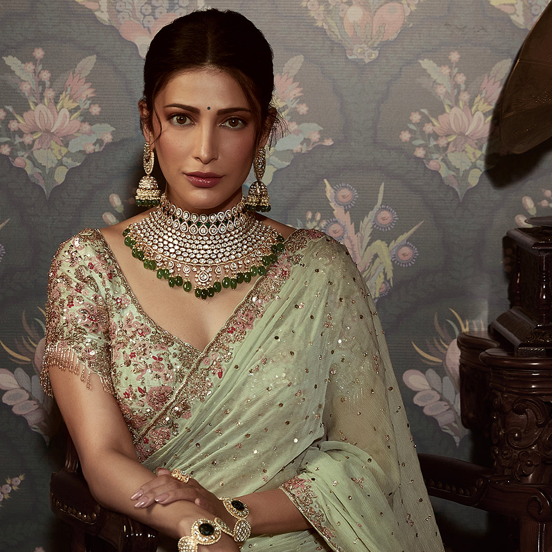 Necklaces Nivriti Moissanite Silver Choker