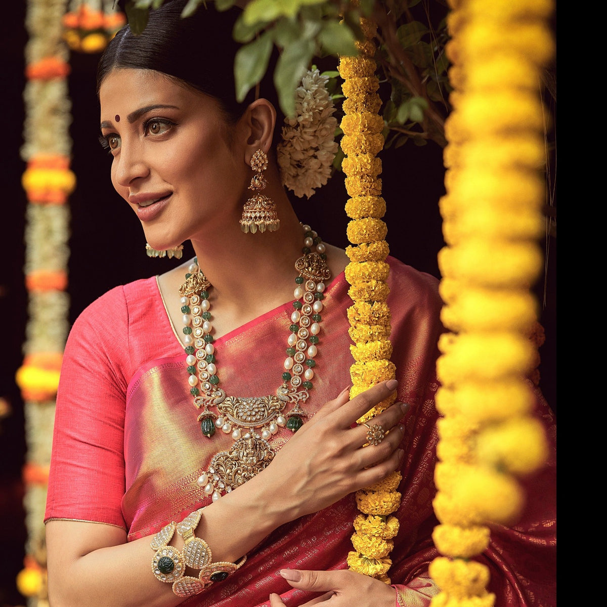 Mohini Polki Silver Bangle